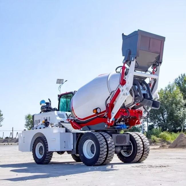 4WD Self Loading Concrete Mixe - Concrete Mixer Machine review and price