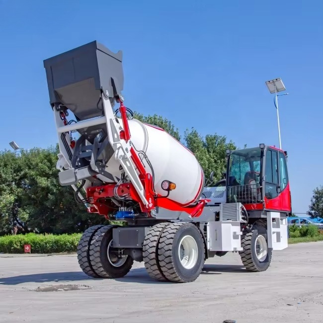 4WD Self Loading Concrete Mixe - Concrete Mixer Machine review and price