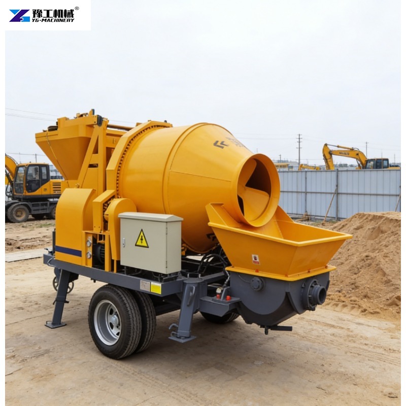 Trailer-mounted Electric Concr - Concrete Mixer Machine review and price