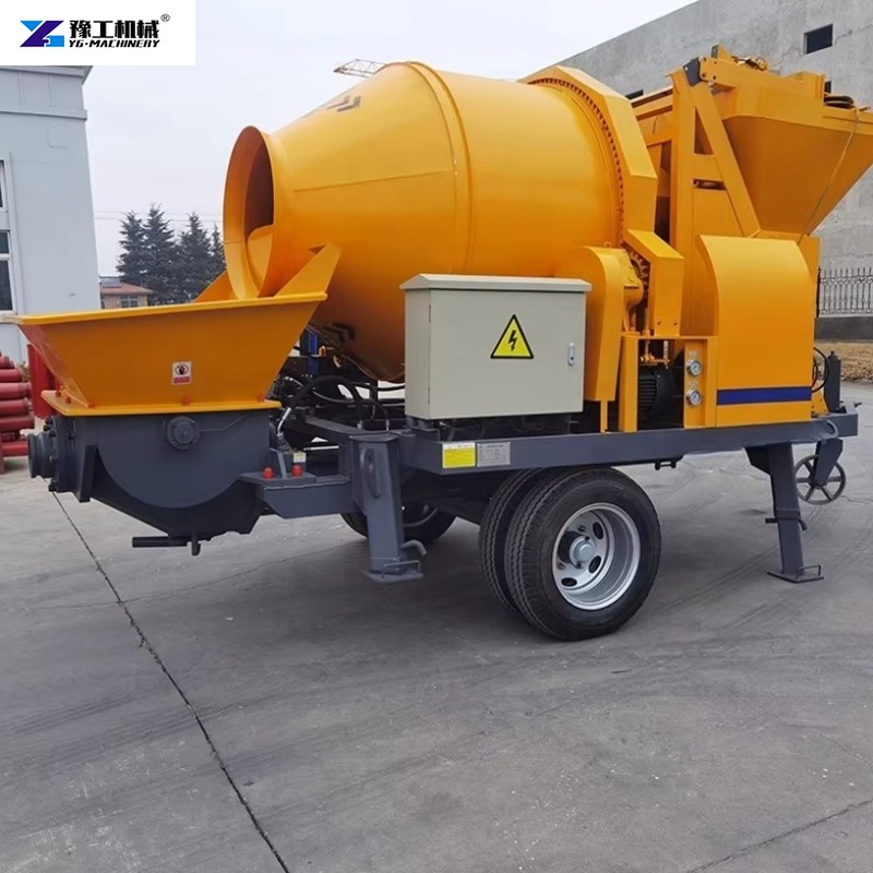Trailer-mounted Electric Concr - Concrete Mixer Machine review and price