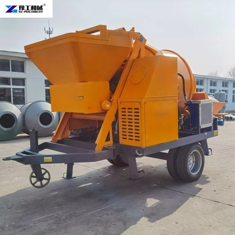Trailer-mounted Electric Concr - Concrete Mixer Machine review and price