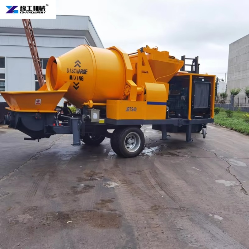 Trailer-mounted Electric Concr - Concrete Mixer Machine review and price