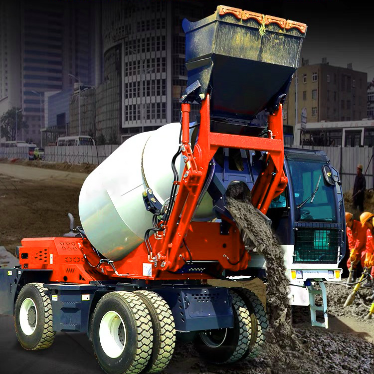 Self Loading Concrete Mixer 4. - Concrete Mixer Machine review and price