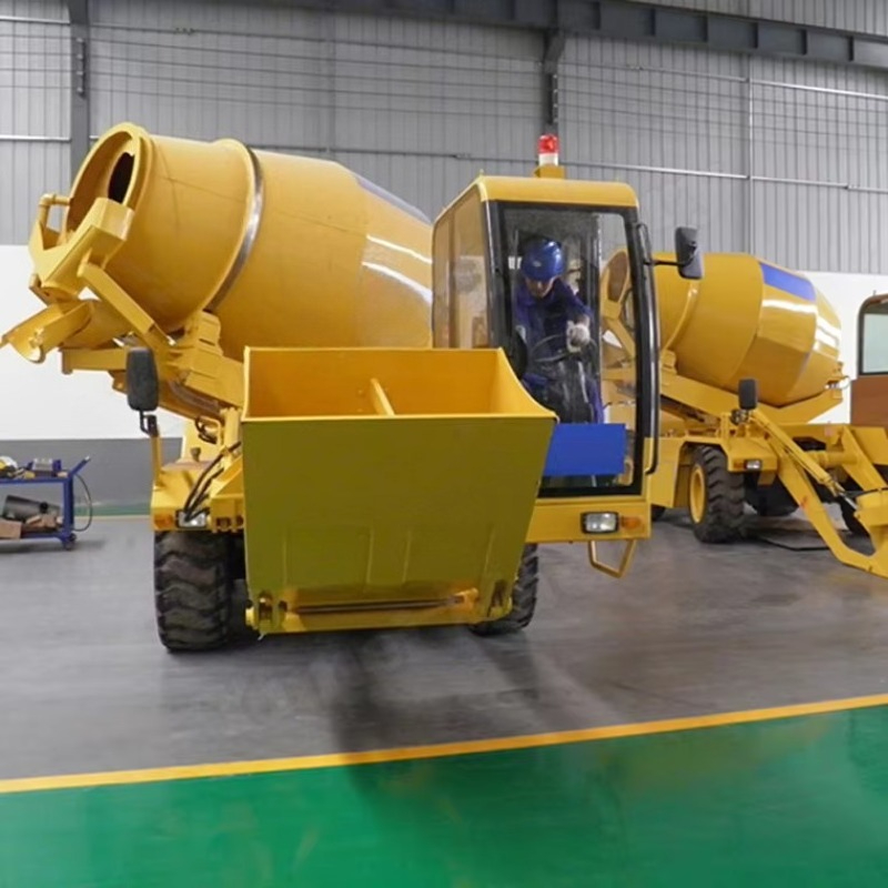 Self Loading Concrete Mixer 4. - Concrete Mixer Machine review and price