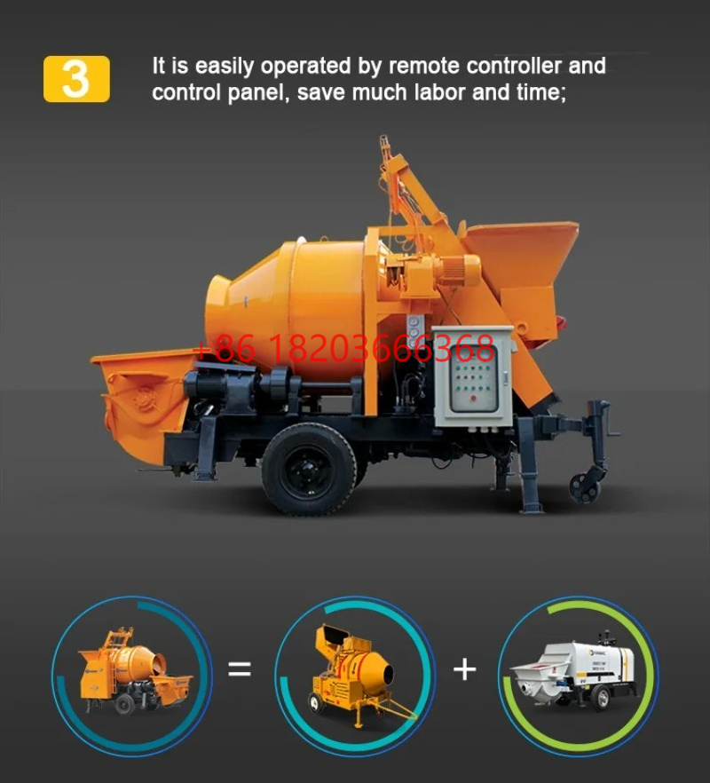 Customized Concrete Pumping Mi - Concrete Mixer Machine review and price