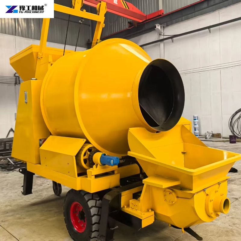 Trailer-mounted Concrete Mixer - Concrete Mixer Machine review and price