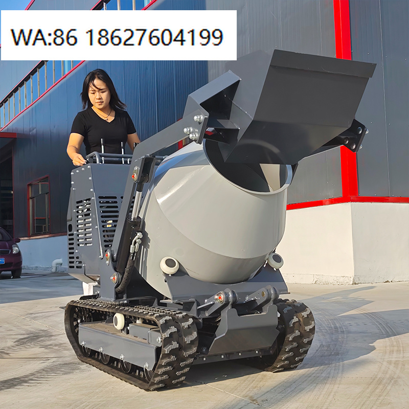 750kg Compact Crawler Concrete - Concrete Mixer Machine review and price