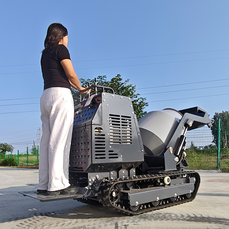 750kg Compact Crawler Concrete - Concrete Mixer Machine review and price