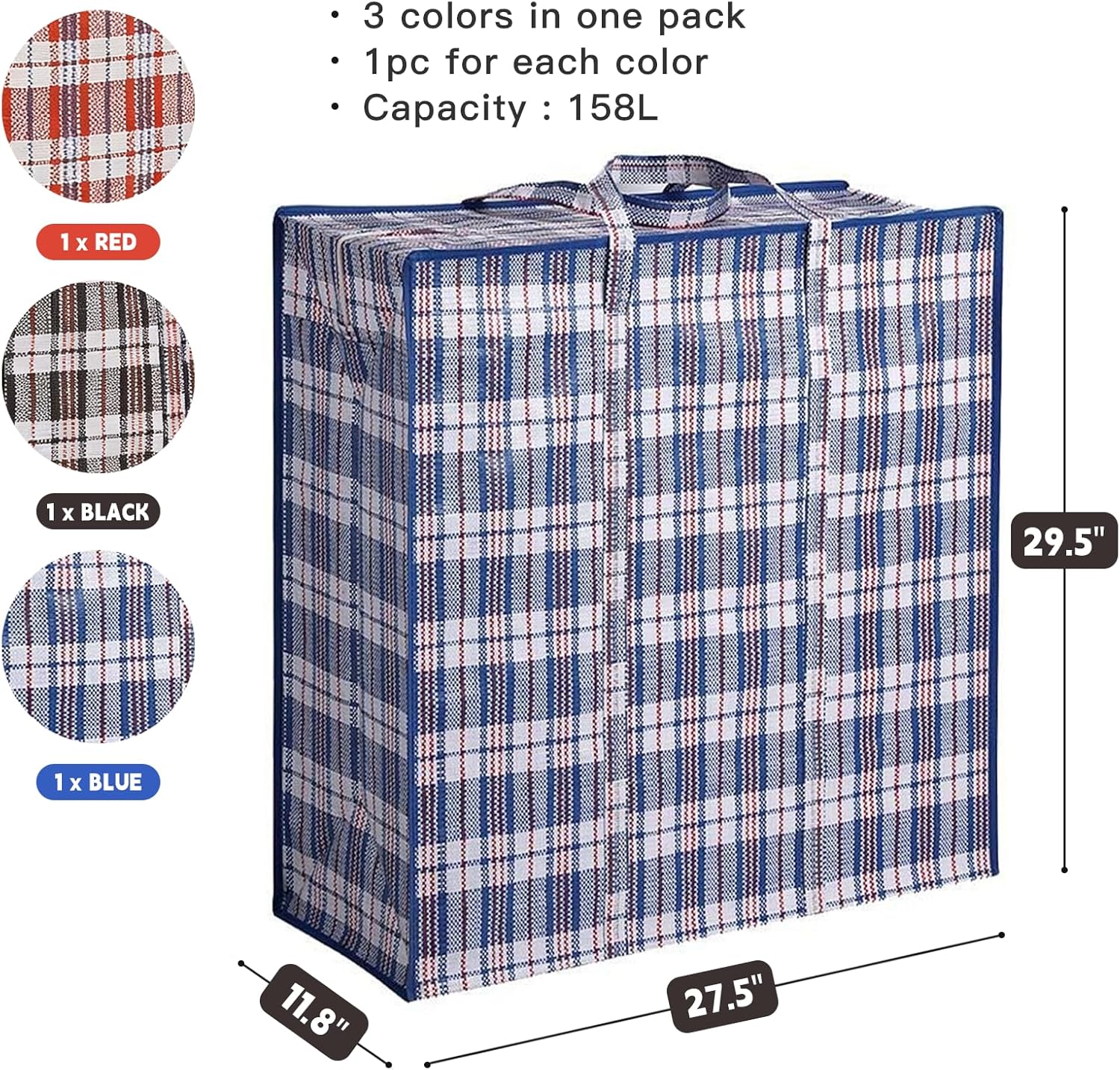 3 Pack 158L Extra Large Heavy- - Heavy Equipment Handling review and price