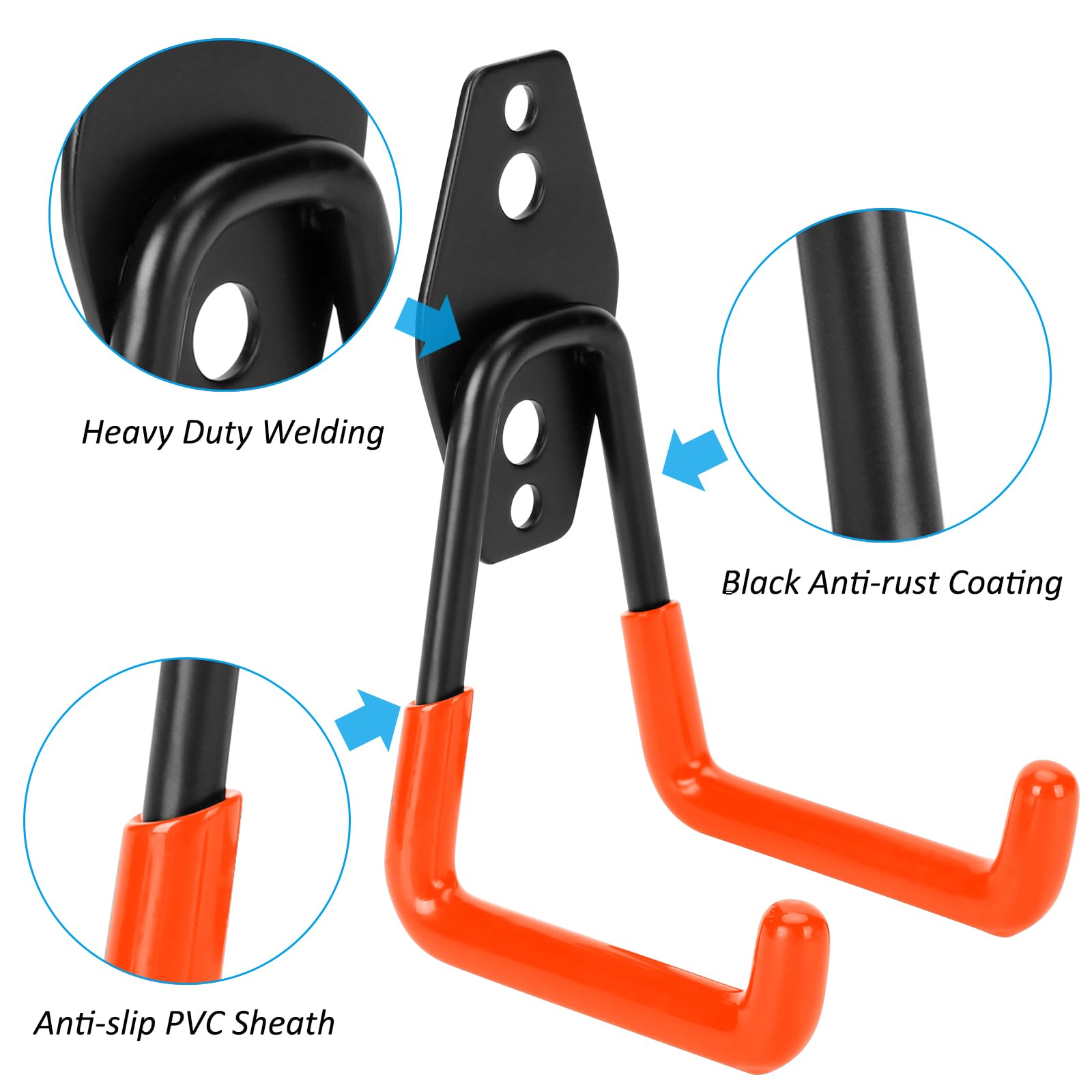 Garage Storage Hooks 4-Pack He - Heavy Equipment Management review and price