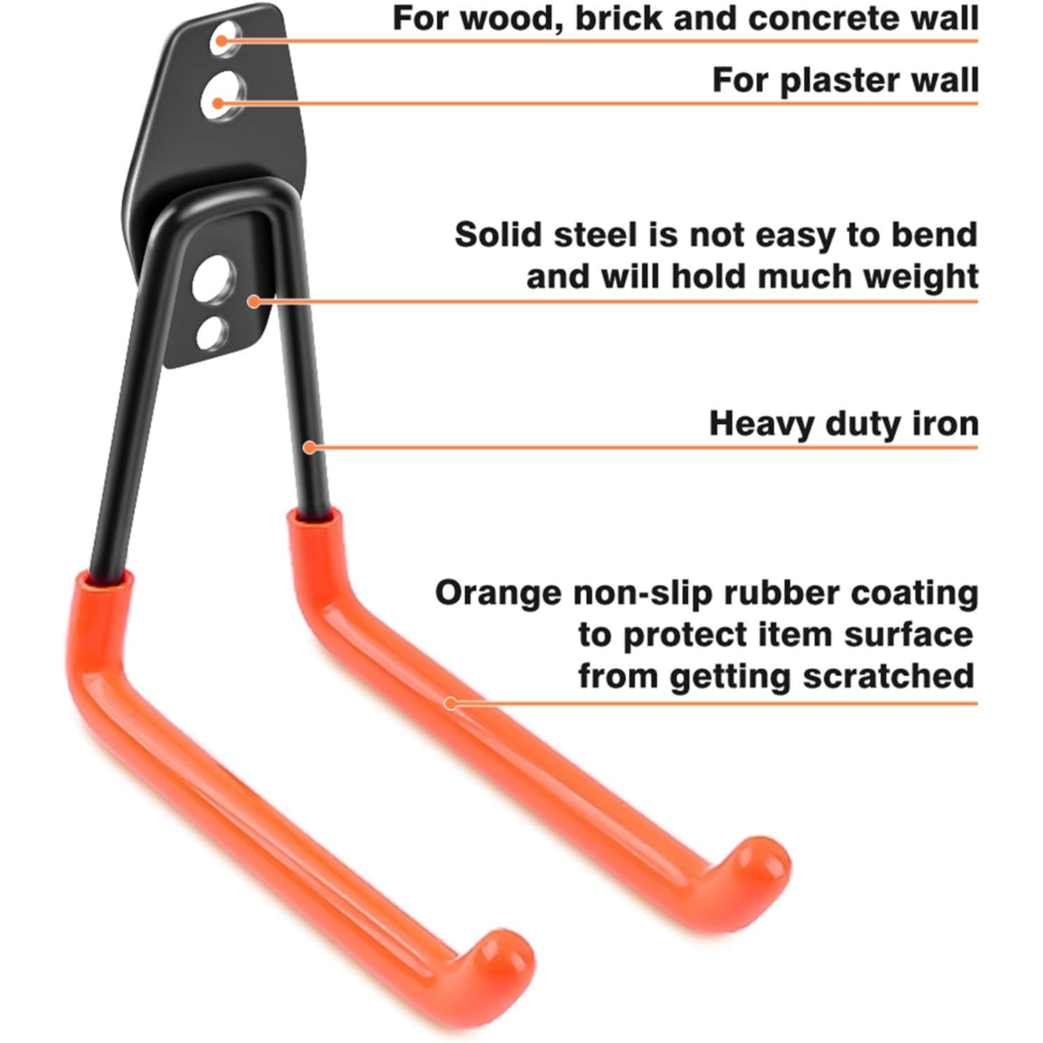 Garage Storage Hooks 4-Pack He - Heavy Equipment Management review and price