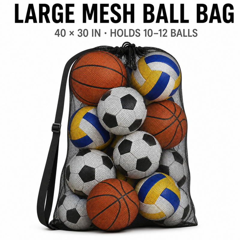 Heavy Duty Mesh Ball Bag Large - Heavy Equipment Management review and price